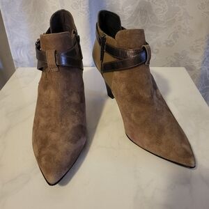 Donald J. Pliner Tamy Vero Cuoio Women Leather, Suede Boots, Size 10M, Tan